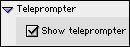 Algebraic Window Teleprompter Preferences